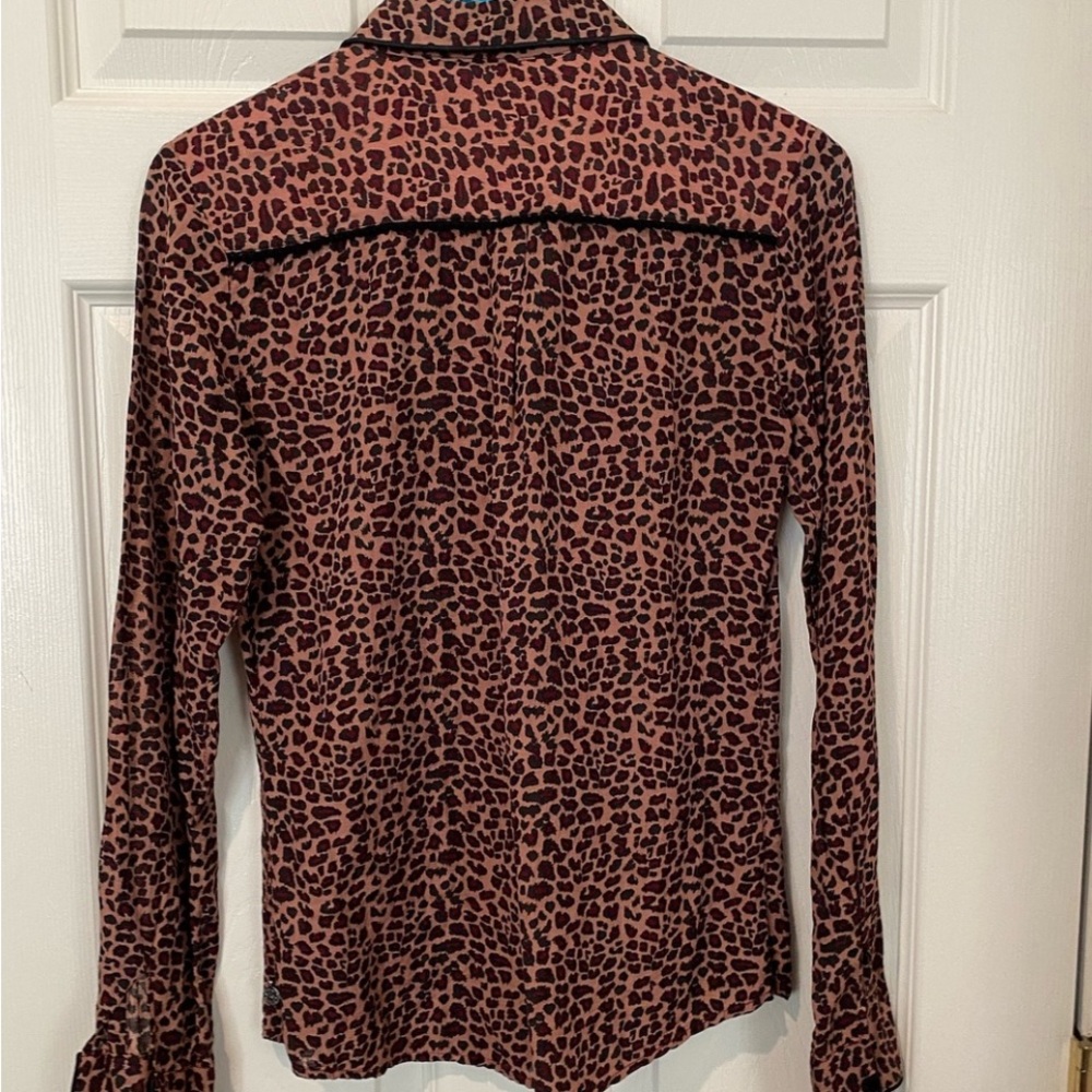 SCOTCH & SODA LEOPARD PRINT BUTTON UP SHIRT - Picture 4 of 9